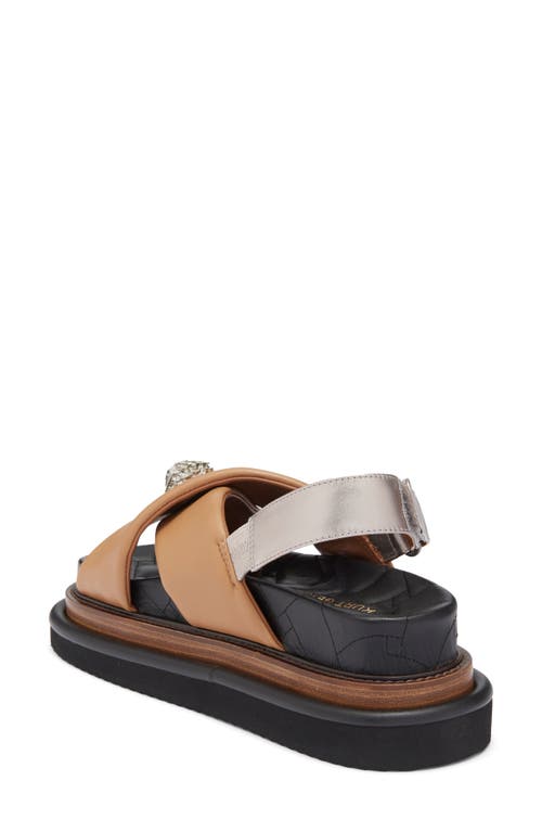 Kurt Geiger London Orson Platform Slingback Sandal In Brown