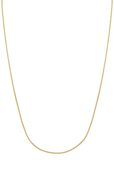 14K Gold Liora Box Chain Necklace (Nordstrom Exclusive)