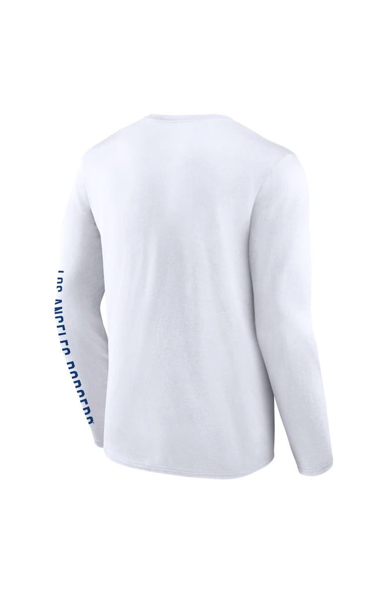 FANATICS Men's Fanatics White Los Angeles Dodgers Press Box Long Sleeve T-Shirt, Alternate, color, White