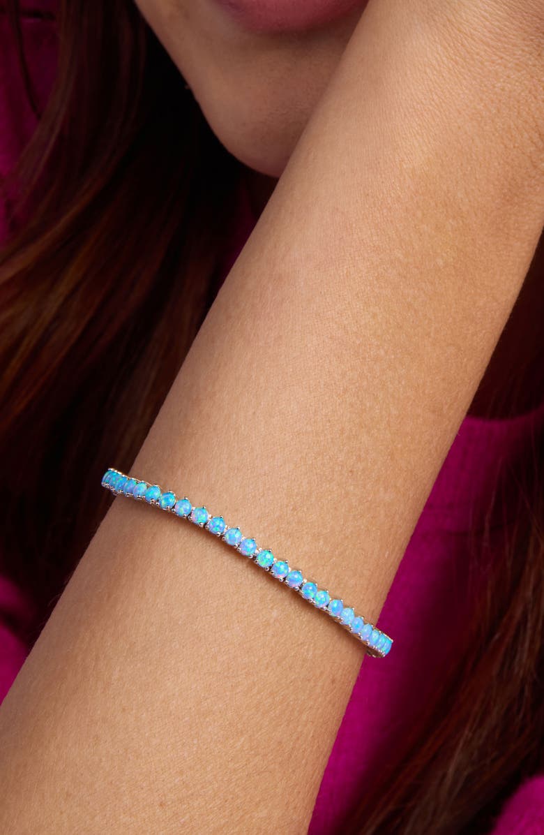 Melinda Maria Grand Heiress Lab Created Opal Tennis Bracelet, Alternate, color, 