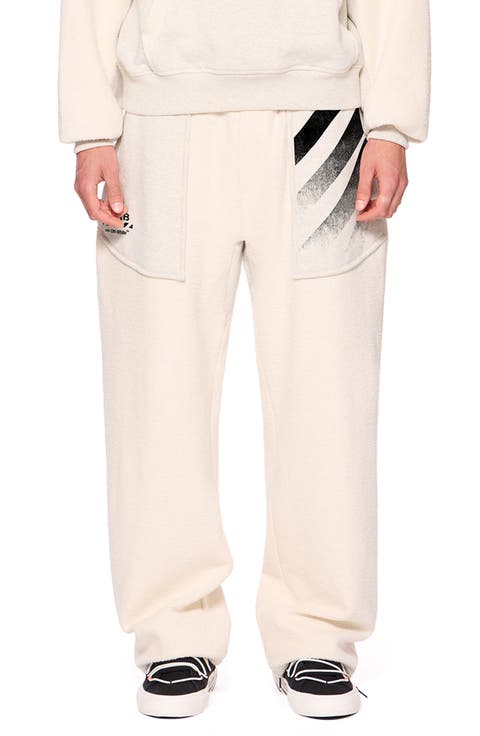 Reverse Knit Wide Leg Sweatpants