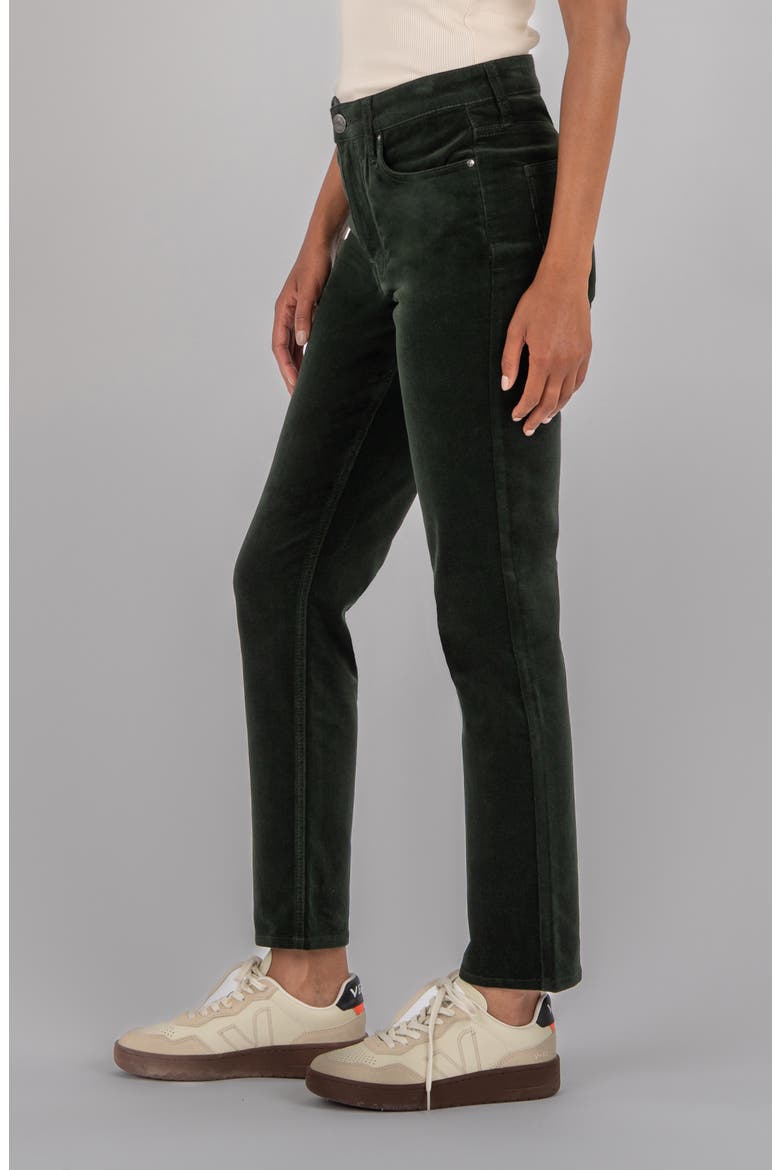 Rachael High Waist Corduroy Mom Jeans, Alternate, color, DARK FOREST