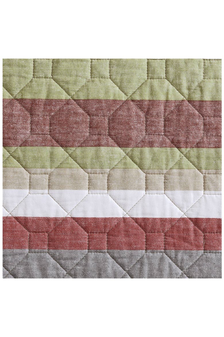 Salmon Ladder Cotton Quilt 3-Piece Set, Alternate, color, BLUE/ GREEN MULTI