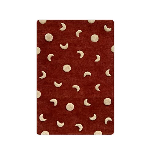 Maison Deux Moons Rug In Burgundy