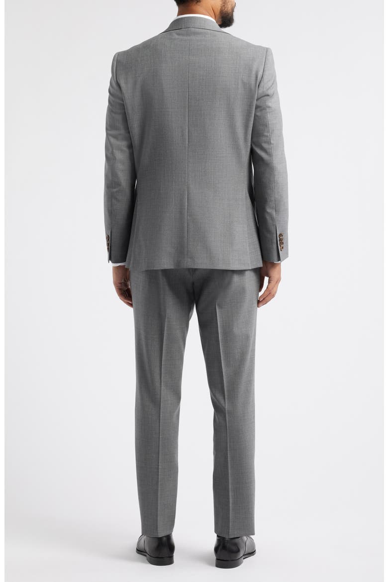 Esprit Solid Stretch Wool Suit, Alternate, color, GREY