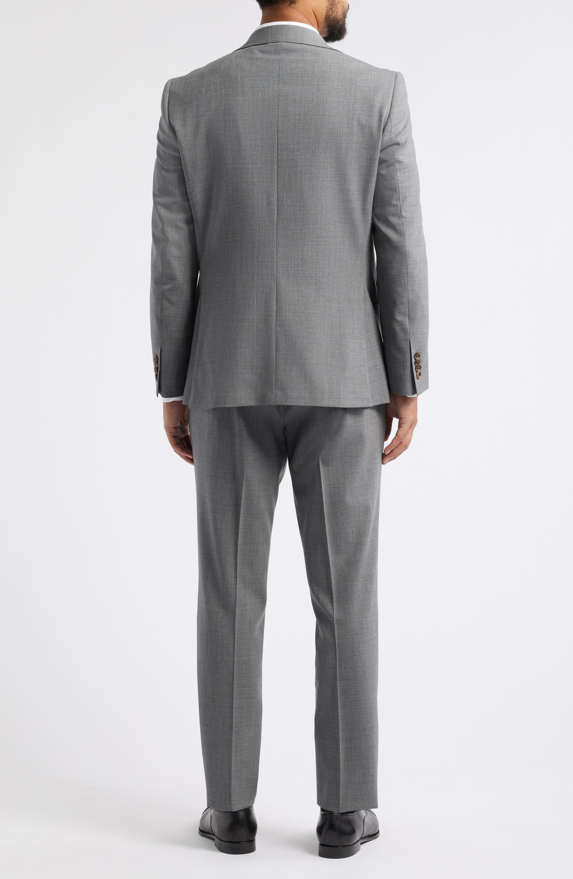 Esprit Solid Stretch Wool Suit