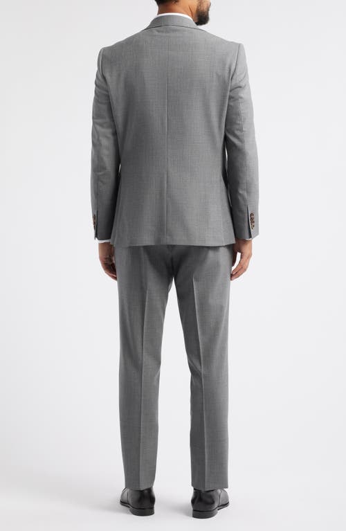 Jack Victor Espirit Solid Stretch Wool Suit In Grey