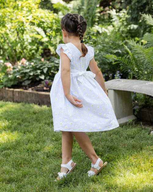 FLORENCE EISEMAN FLORENCE EISEMAN EMBROIDERED DAISY DRESS