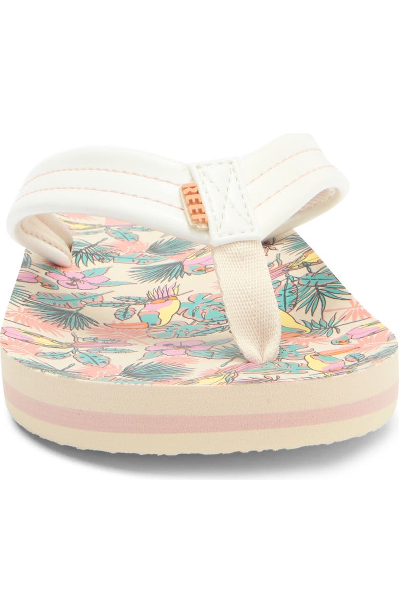 Reef Kids' Ahi Flip Flop, Alternate, color, Vintage White