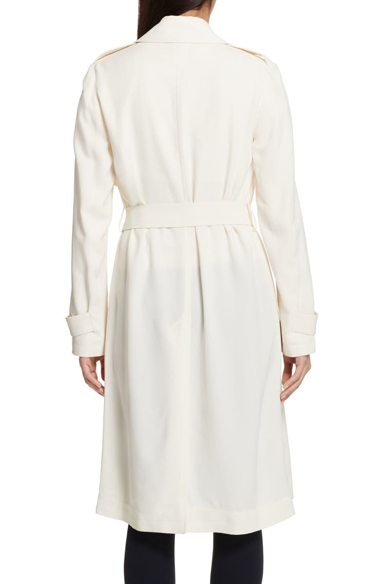 Theory Oaklane Rosina Crepe Trench Coat, Alternate, color,