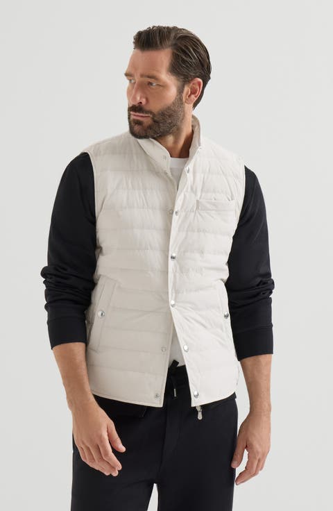 Bonded taffeta lightweight down vest