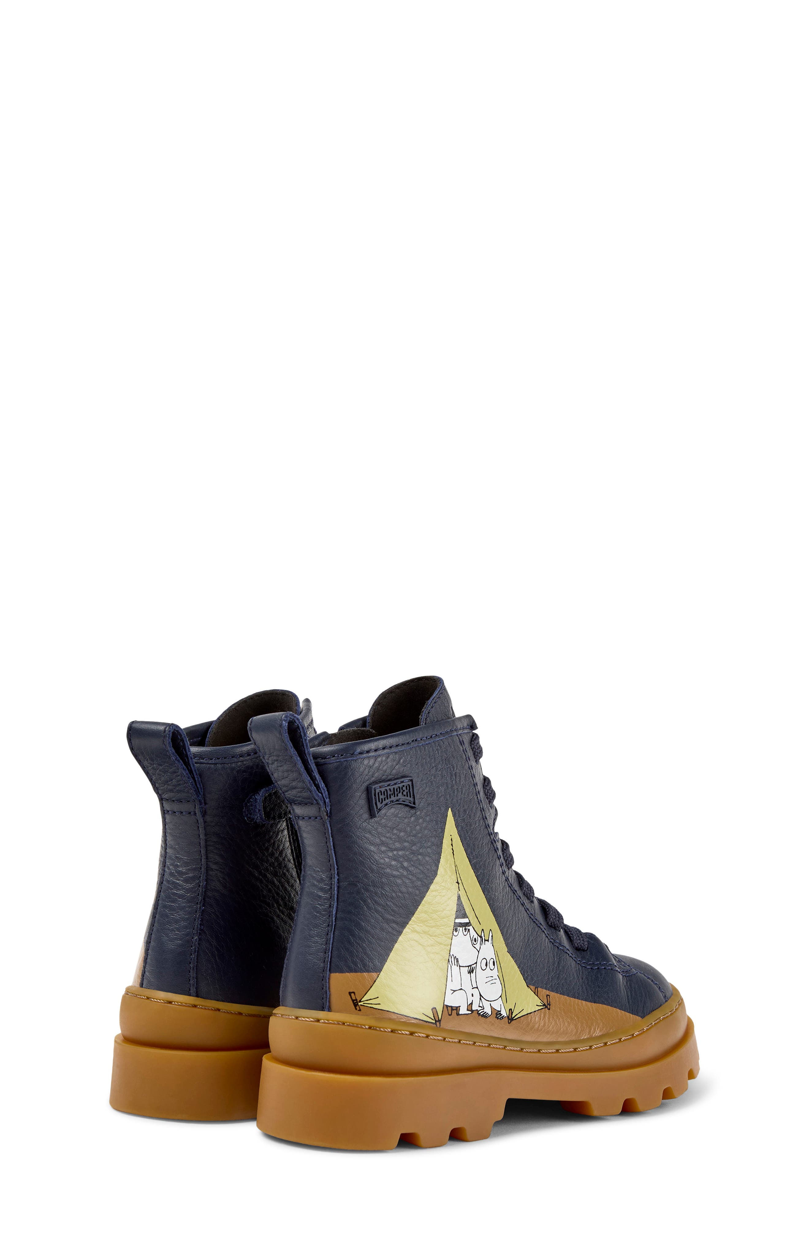 Kids' Brutus Twins Leather Boot, Alternate, color, DARK BLUE