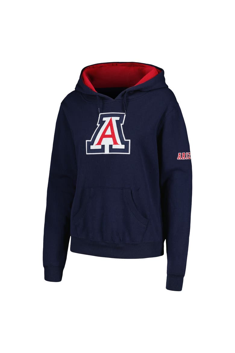 Women's Stadium Athletic Navy Arizona Wildcats Big Logo Pullover Hoodie, Alternate, color, Navy