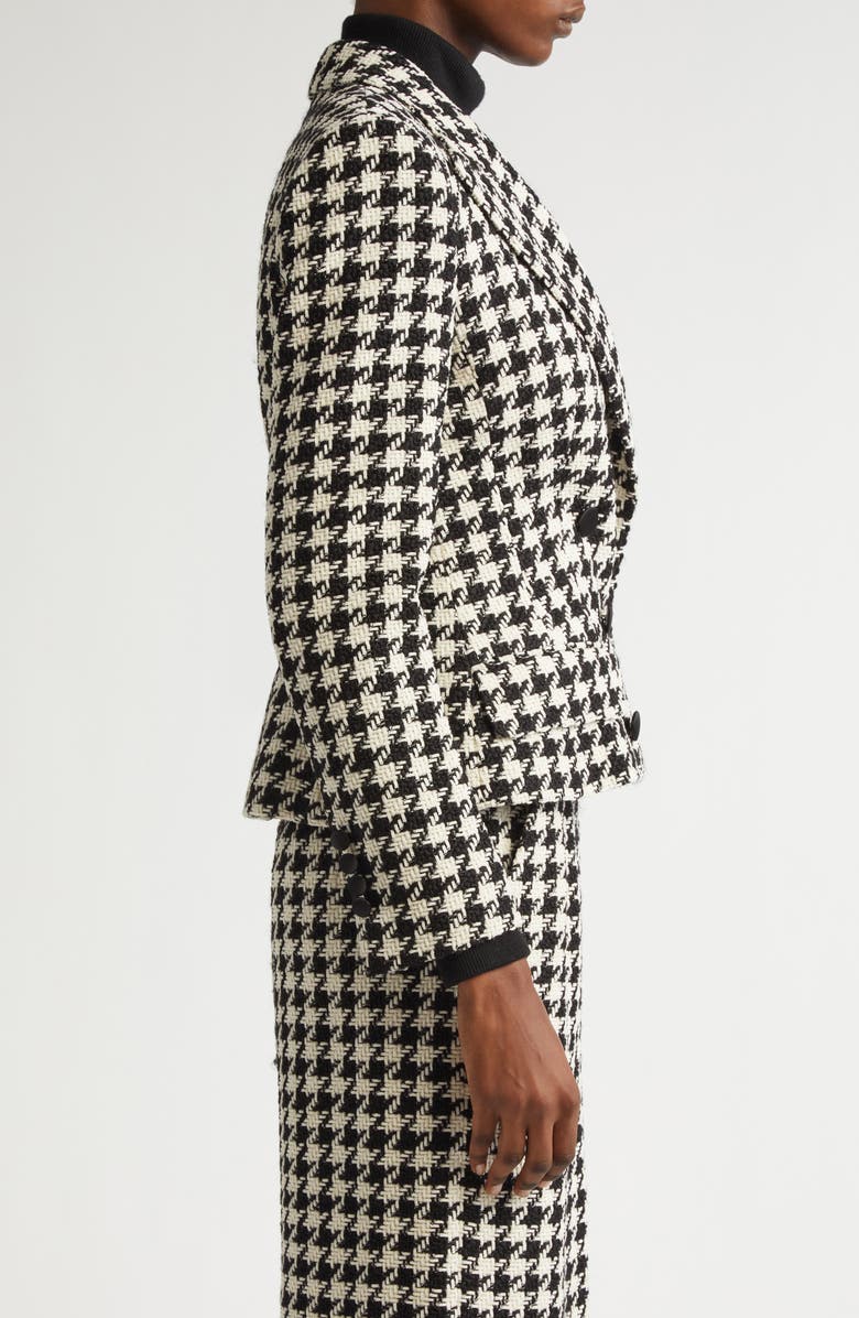 Dolce&Gabbana Macro Houndstooth Double Breasted Wool & Cotton Blazer, Alternate, color, S8100 Quadri-Check-Tartan