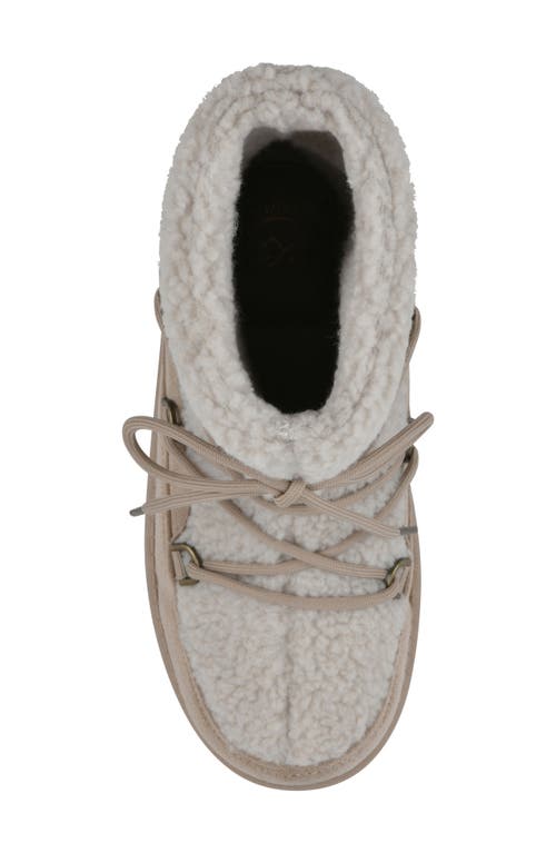 White Mountain Footwear Isador Faux Shearling Bootie In Brown