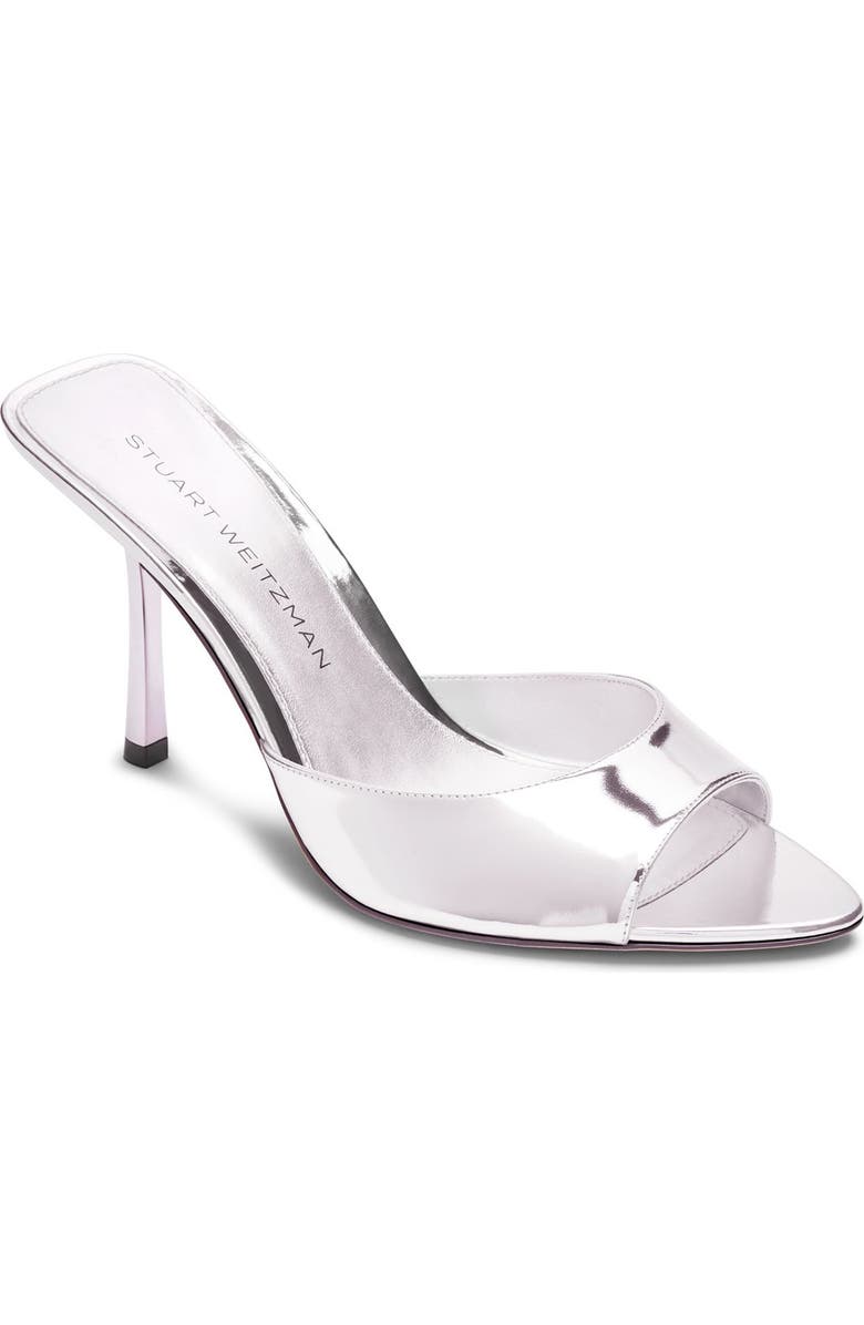 Stuart Weitzman Lexington Mule 85, Main, color, Silver