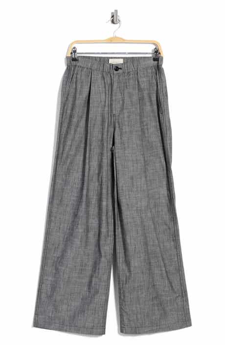 The Sawyer High Waist Wide Leg Cotton Pants