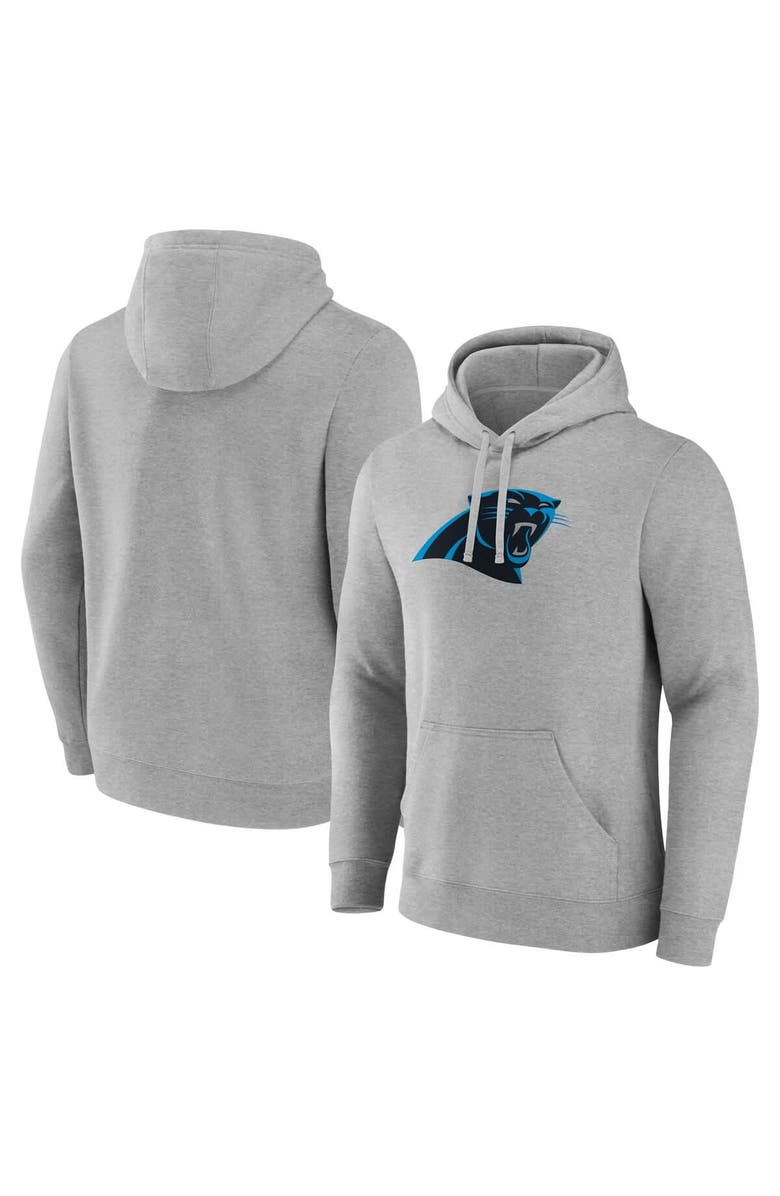 FANATICS Men's Fanatics Heather Gray Carolina Panthers Deliver Fleece Pullover Hoodie, Alternate, color, 