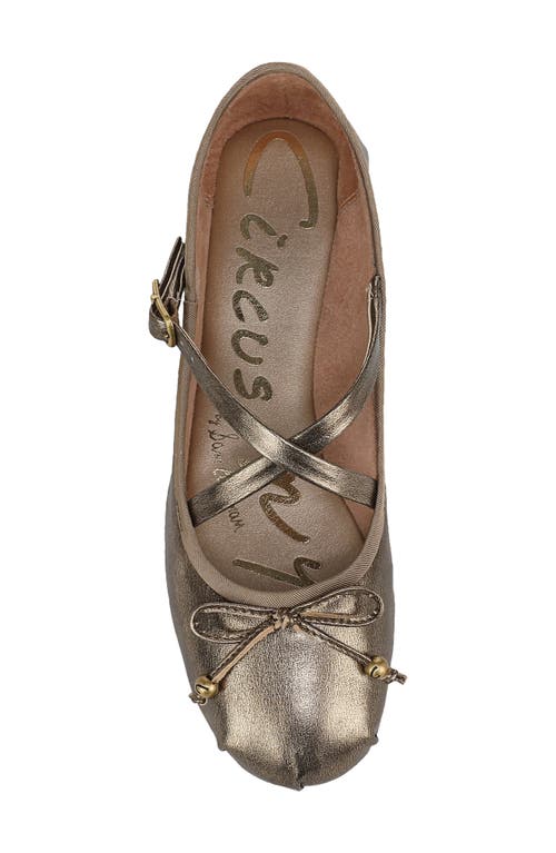 Circus Ny By Sam Edelman Zuri Strappy Ballet Flat In Gold
