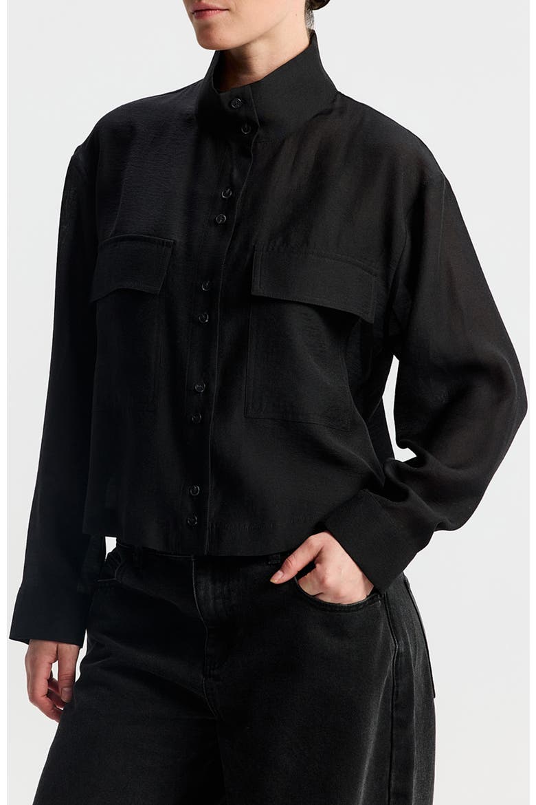Lilit Cropped Jacket, Alternate, color, Black