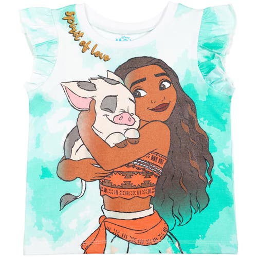 Disney Princess T-shirt & French Terry Shorts Set In Multi