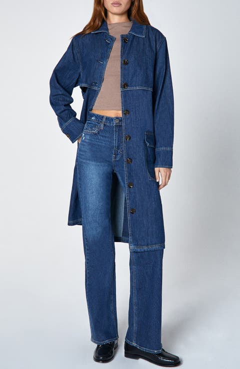 Suki Denim Trench Coat (Exhale)