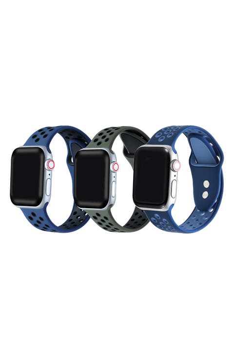 Assorted 3-Pack Silicone Apple Watch® Watchbands