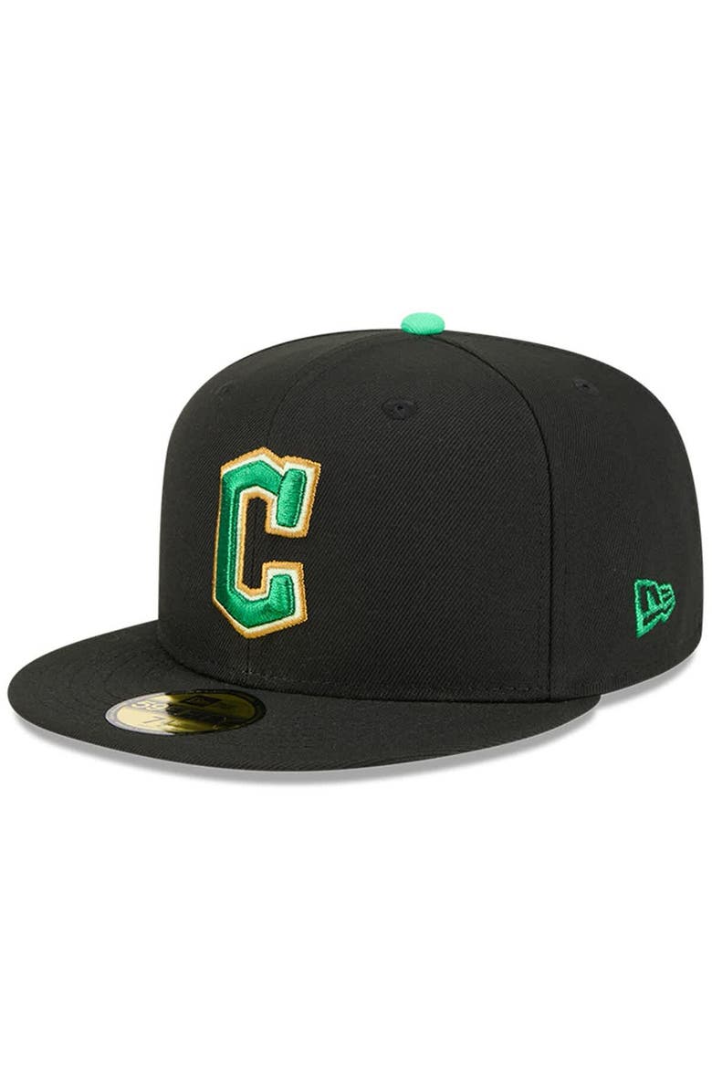 New Era Men's New Era  Black Cleveland Guardians 2026 St. Patrick's Day 59FIFTY Fitted Hat, Alternate, color, Black