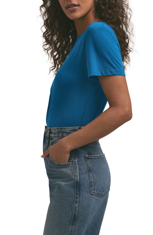 Favorite Daughter Cropped Collegiate Tee In Sapphire