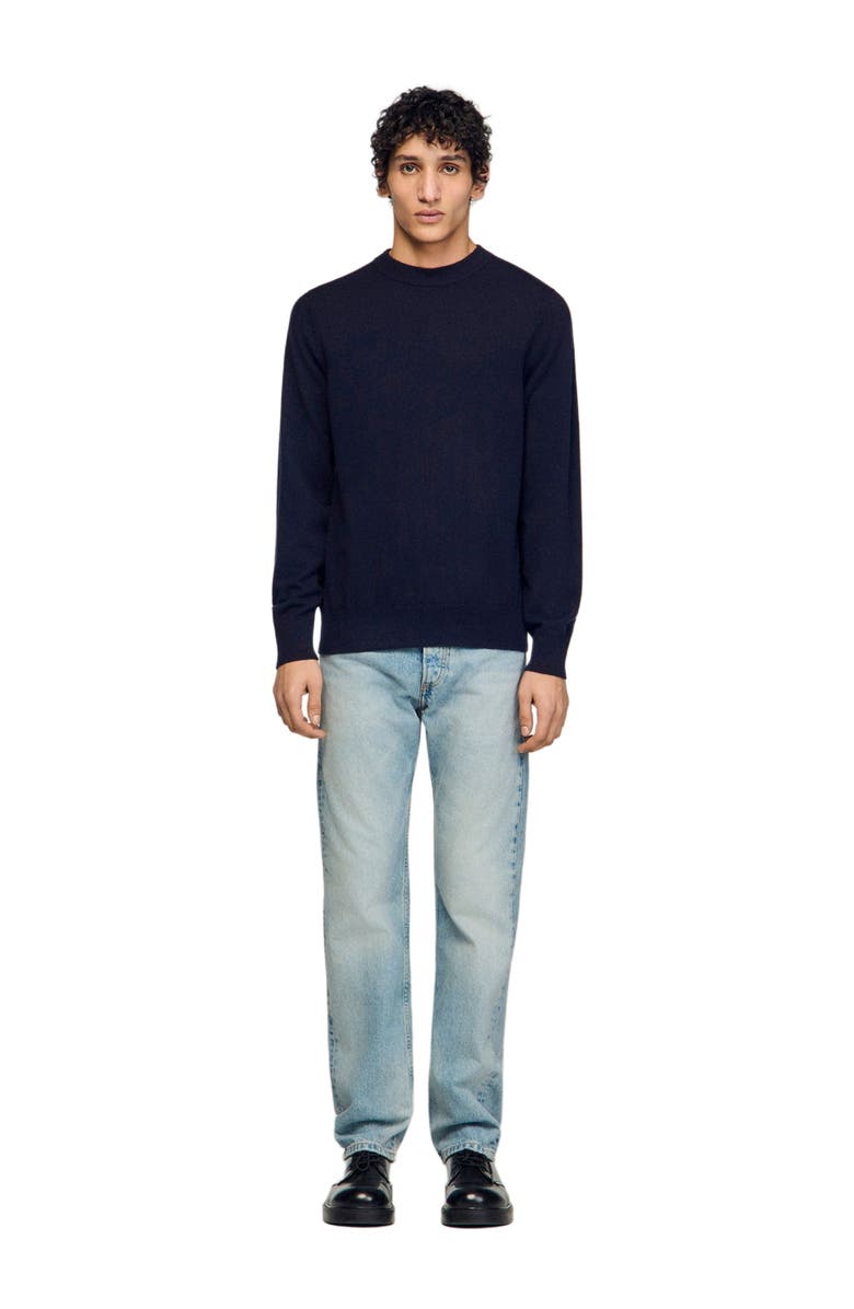 SANDRO Cashmere sweater, Alternate, color, Dark Navy