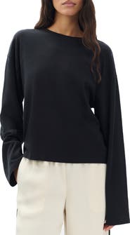 rag & bone Kelley Boxy Long Sleeve Cotton Jersey T-Shirt