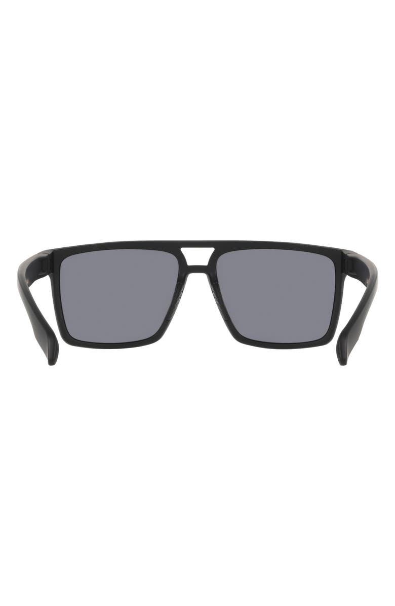 DRAGON 57mm Navigator Sunglasses, Alternate, color, Matte Black/ Smoke
