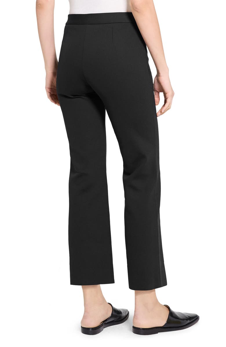 Theory Kick Ankle Pants, Alternate, color, Black