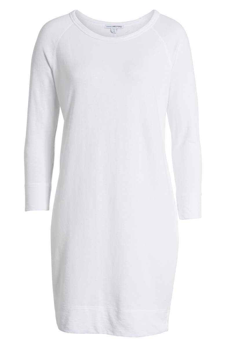 James Perse Raglan Sleeve Sweatshirt Dress, Alternate, color,