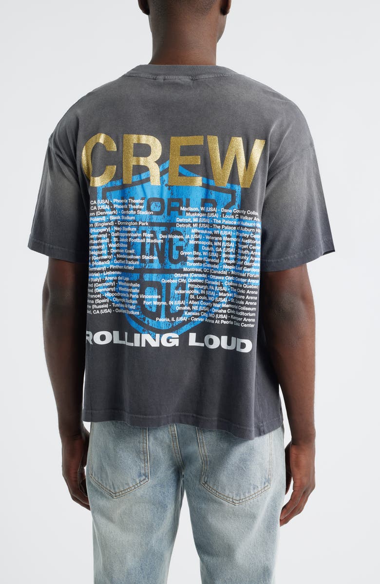 Rolling Loud Loud Crew Graphic T-Shirt, Alternate, color, Washed Black