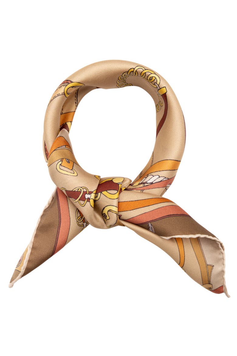 Camilla - Silk Bandana, Alternate, color, Bronze