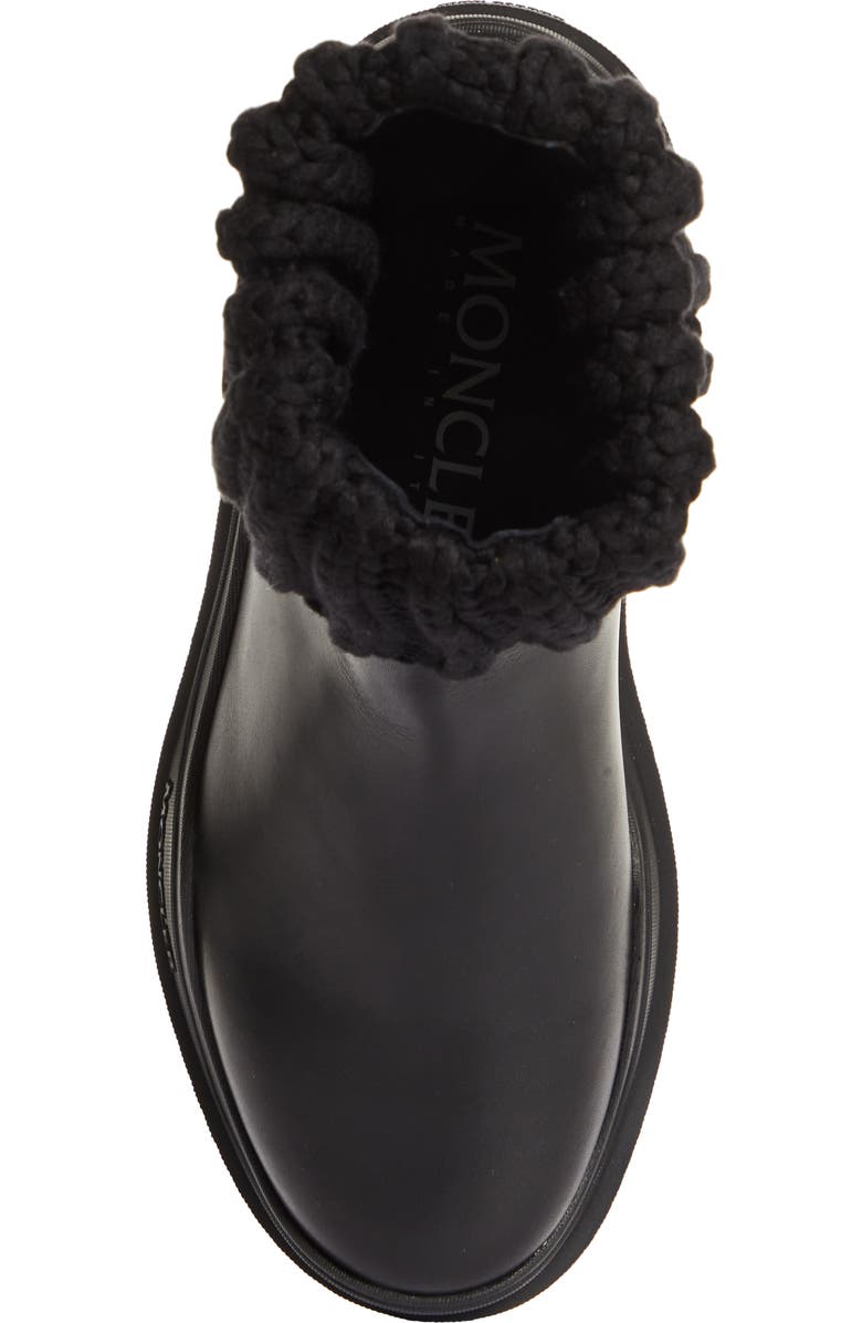 Moncler Larue Knit Cuff Chelsea Boot, Alternate, color,