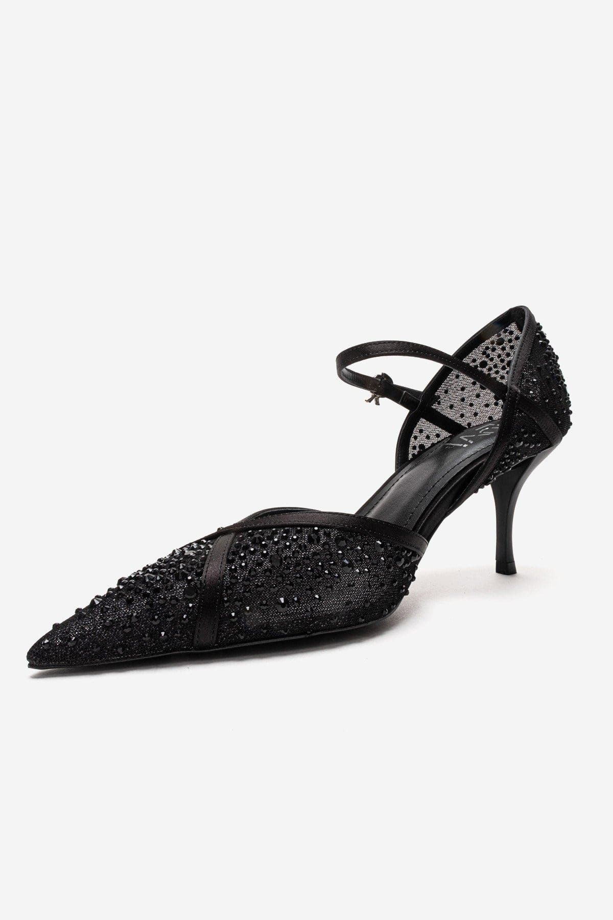 Prologue Shoes Rachel Embellished Stiletto Pump, Alternate, color, Black