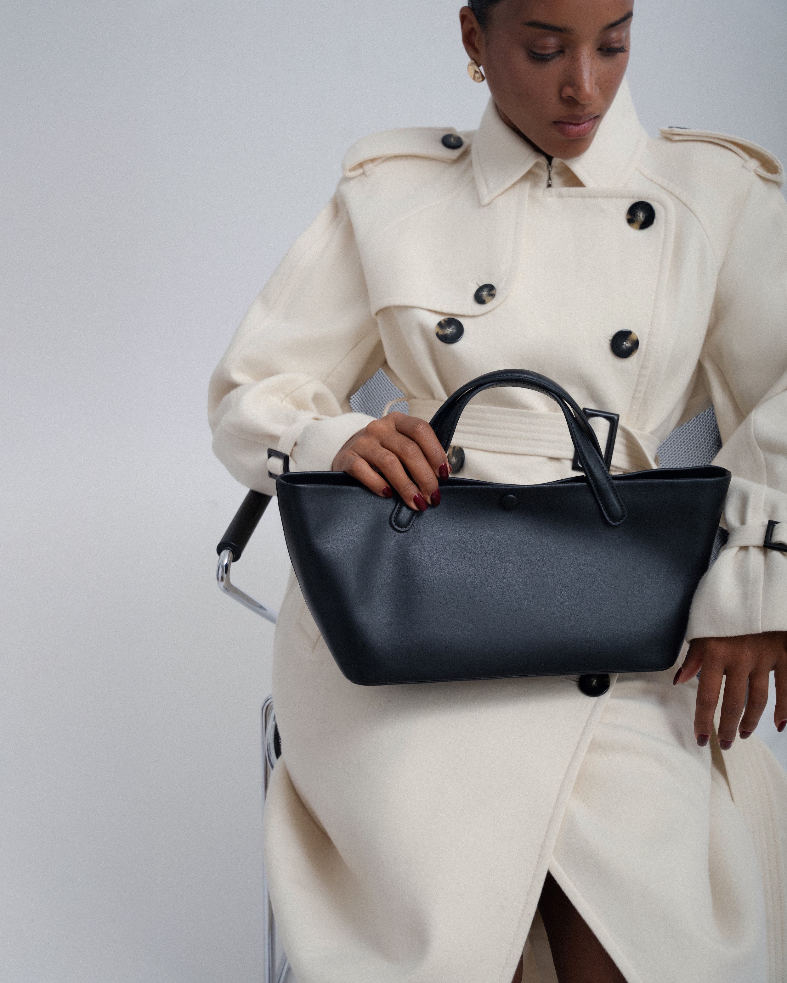 Bob Oré Blue Collection Arden Handbag, Alternate, color, Black