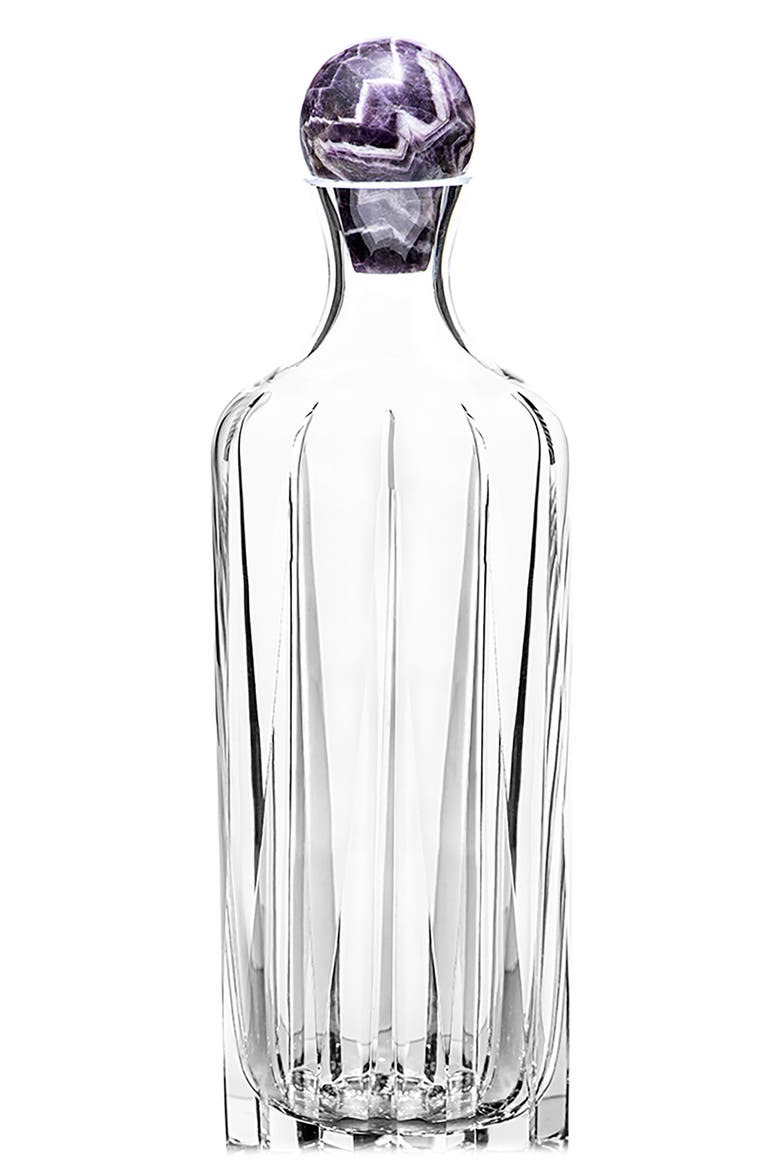 Elevo Cut Crystal Decanter, Main, color, AMETHYST