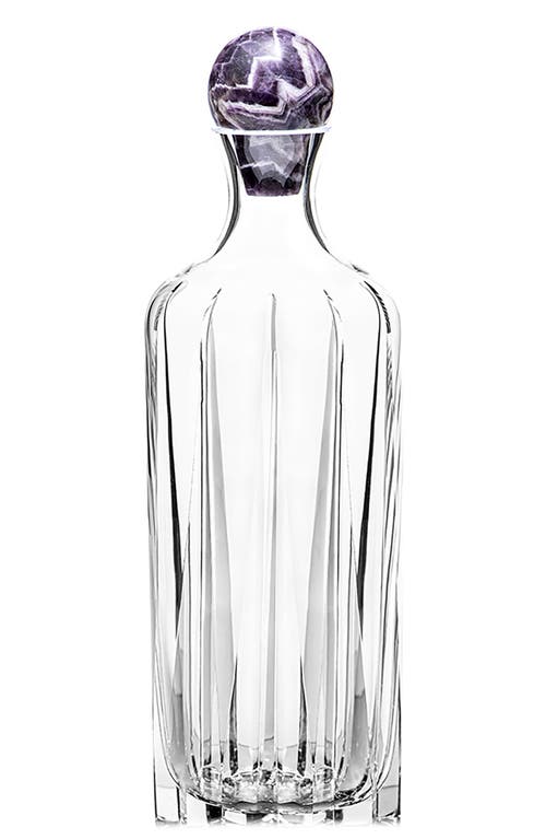 Anna New York Elevo Cut Crystal Decanter In Amethyst