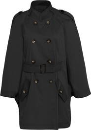 THEO The Label Chloe Trapunto Trench Cape | Nordstrom