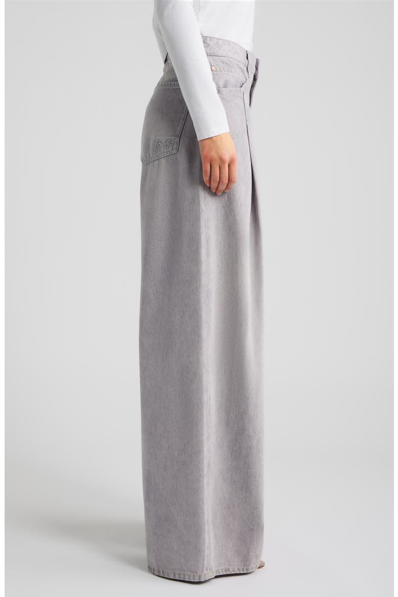 Slouchy Wide Leg Jeans, Alternate, color, LIGHT/ PASTEL GREY