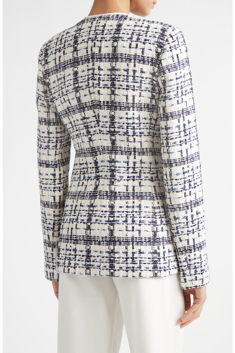 Amara St. Tropez Plaid Tweed Jacket, Alternate, color, ECRU/BRIGHT WHITE/BLACK MULTI