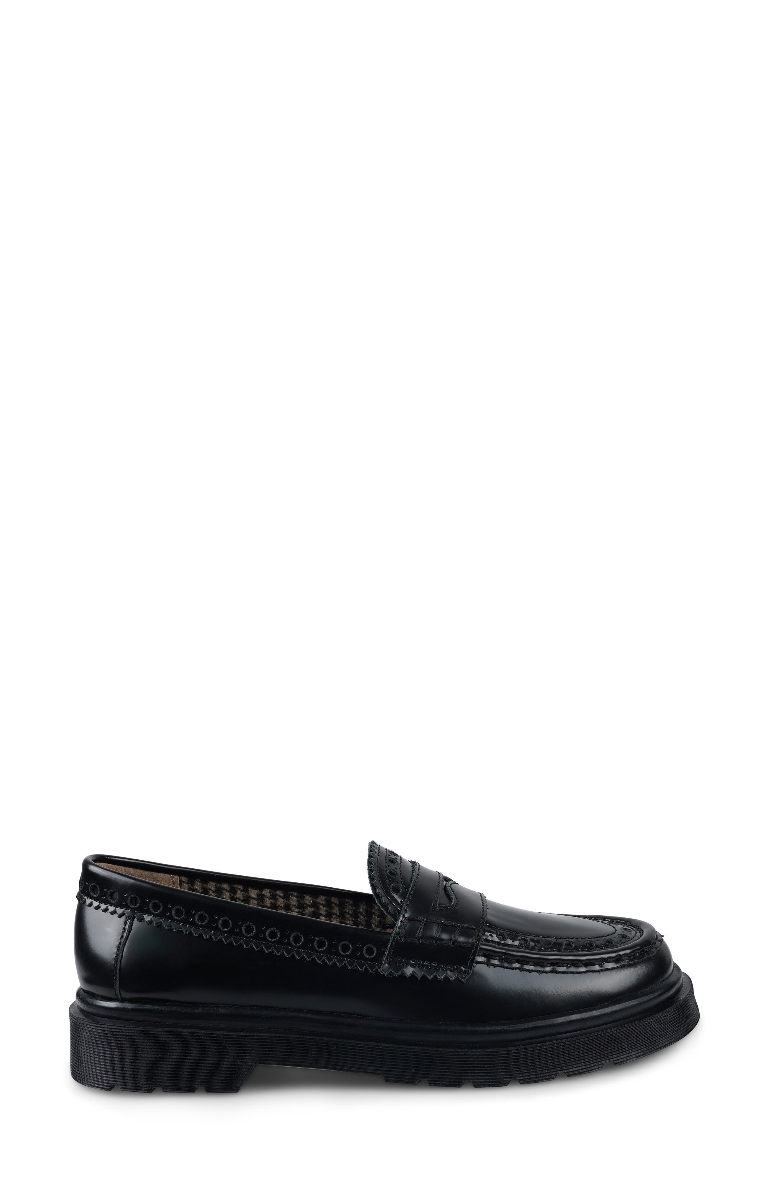 Artisan Crafted By Zigi Nayomy Lug Sole Penny Loafer, Alternate, color, Black