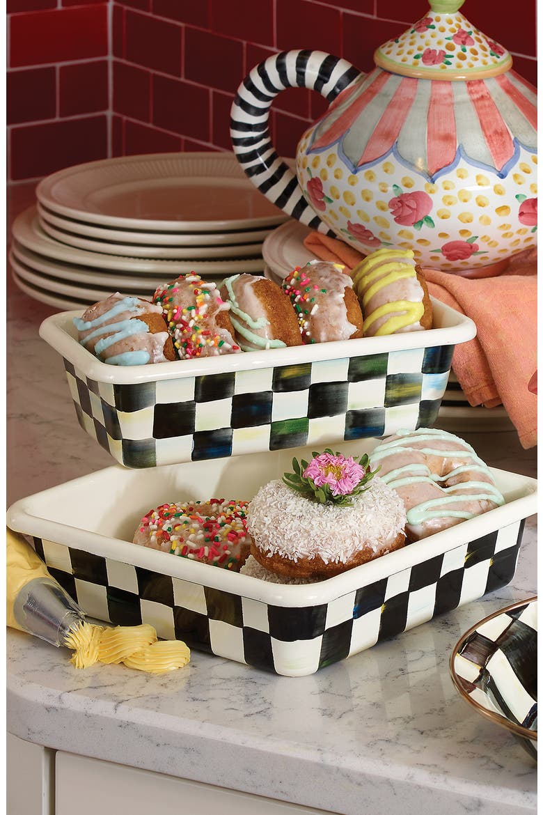 Courtly Check Baking Pan, Alternate, color, BLACK/ WHITE