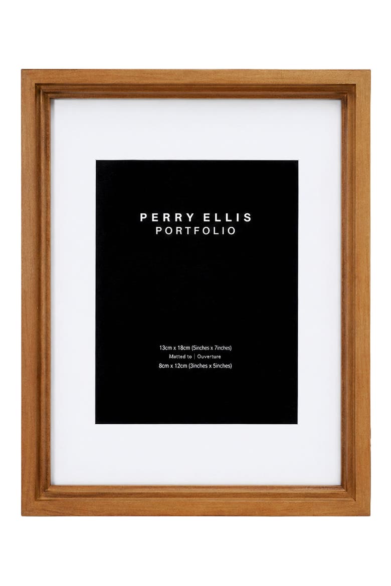 Triple Bevel Photo Frame, Main, color, BROWN