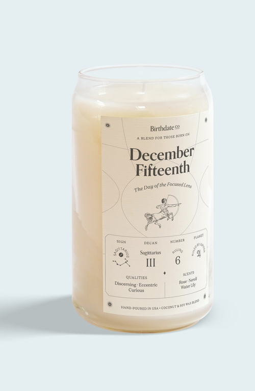 Birthdate Co. The December Birthday Candle In December 15th