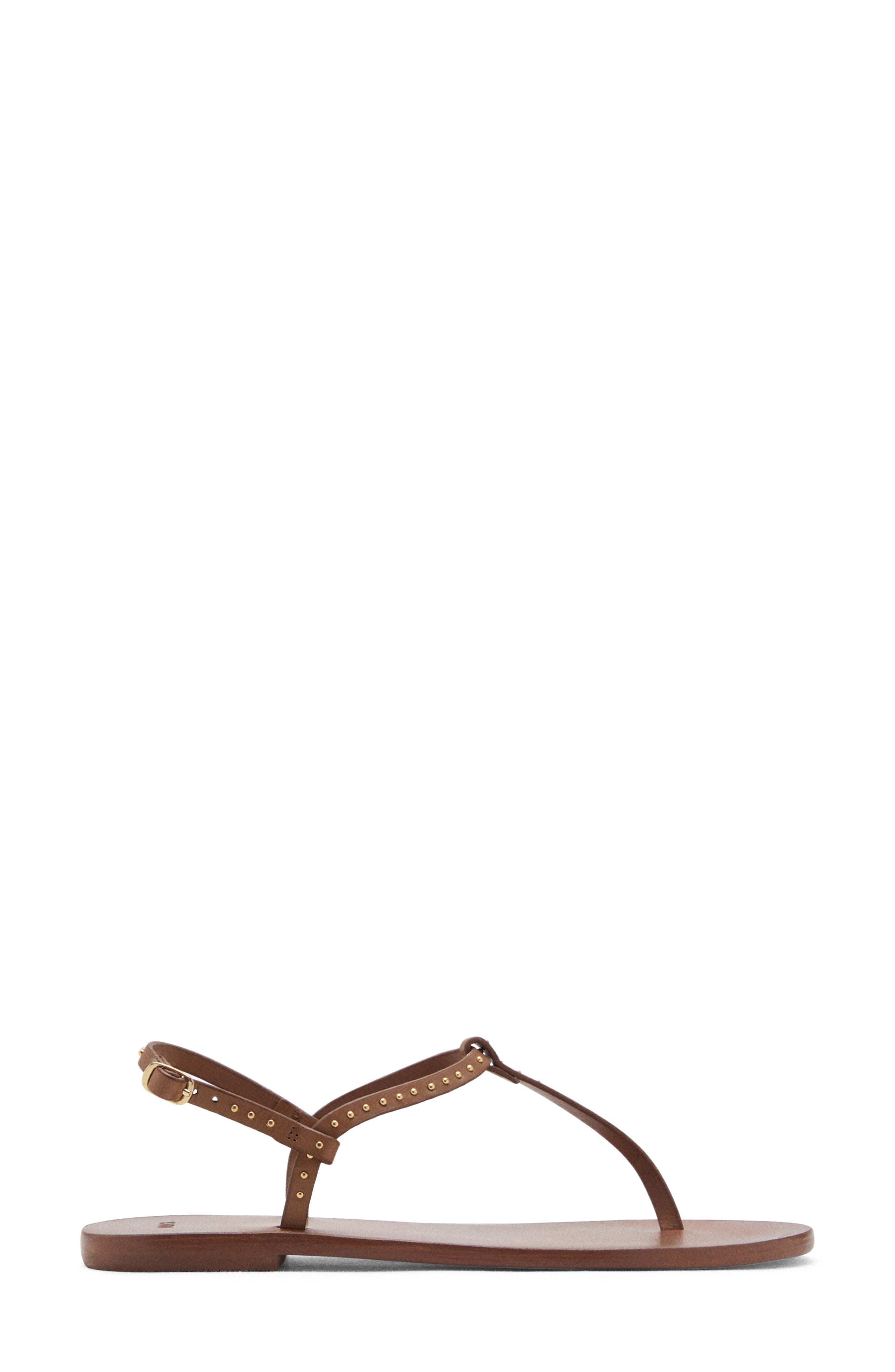 Mini Stud Slingback Sandal, Alternate, color, LEATHER