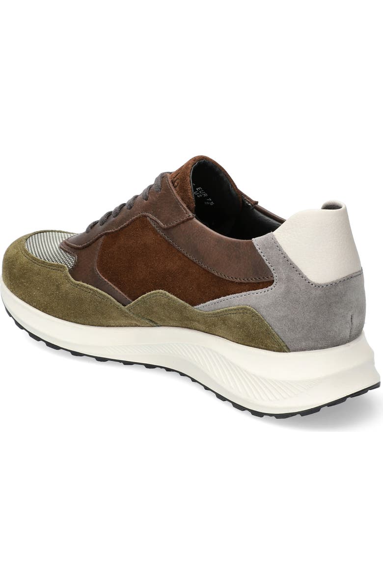Mephisto Driss Mixed Media Sneaker, Alternate, color, Khaki